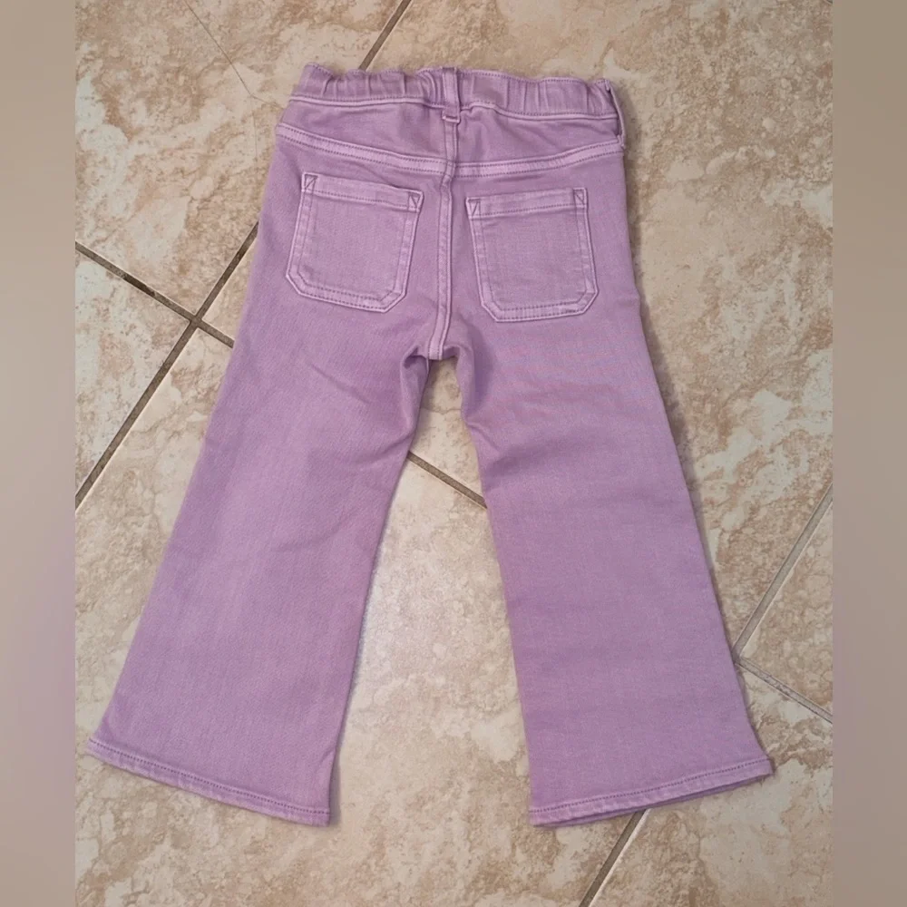 GAP Toddler girl Denim ‘70s flare Jean purple sz 4